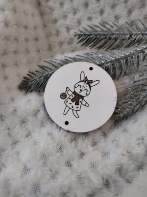 Zawieszka chwost na choinkę z HDF 5,5cm  H293