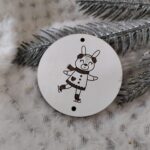 Zawieszka chwost na choinkę z HDF 5,5cm  H295