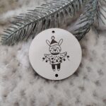 Zawieszka chwost na choinkę z HDF 5,5cm  H296