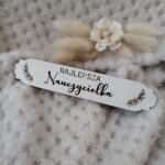 Tabliczka scrapka do makramy z HDF  13cm x 2,5cm  H303