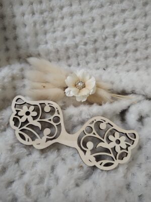 Skrzydła do makramy drewniane 12cm x 4,5cm  KS2