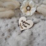 Serduszko drewniane do makramy 3cm KL5