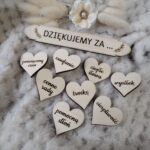 Podziękowanie serduszka do makramy 9 elementów KL7