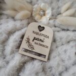 Zakładka do makramy drewniana 5cm x 4cm  KL8