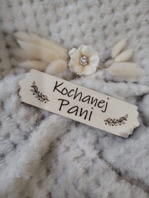 Tabliczka do makramy ze sklejki 11cm x 3cm  KL11
