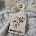 Zakładka do makramy drewniana 5cm x 7cm  KK1