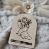 Zakładka do makramy drewniana 5cm x 7cm  KK2