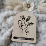 Zakładka do makramy drewniana 5cm x 7cm  KK3