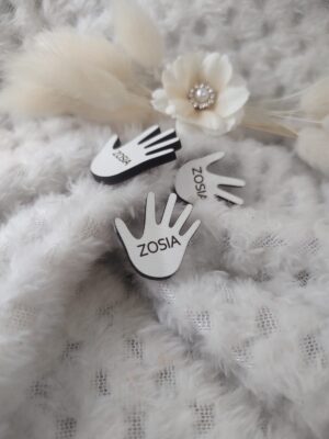 Scrapka dłoń z HDF 2,5cm 15 znaków H309