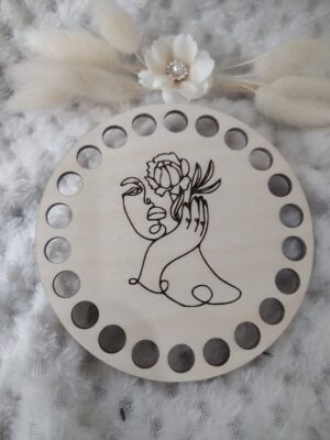 Podkładka pod kubek drewniana 10cm  KK5