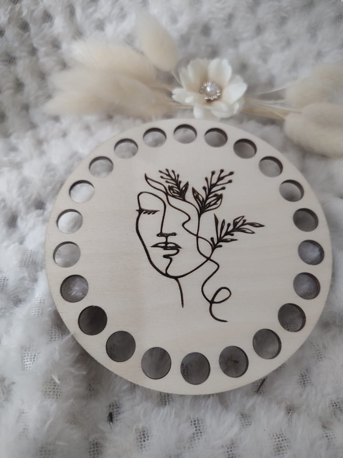 Podkładka pod kubek drewniana 10cm KK7