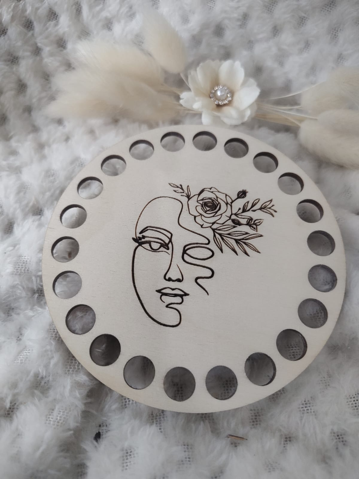 Podkładka pod kubek drewniana 10cm KK8