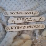 Tabliczka do makramy ze sklejki 13cm x 1,8cm  N781