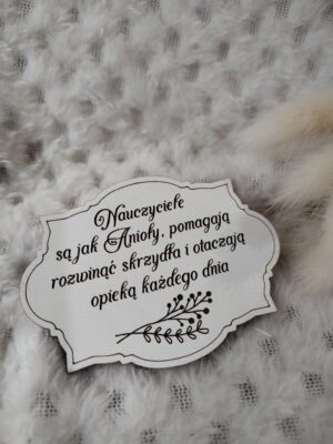 Tabliczka dla nauczyciela z HDF 5cm x 7cm  KG4