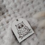 Zawieszka podziękowanie z HDF 4cm x 3,5cm  KG3