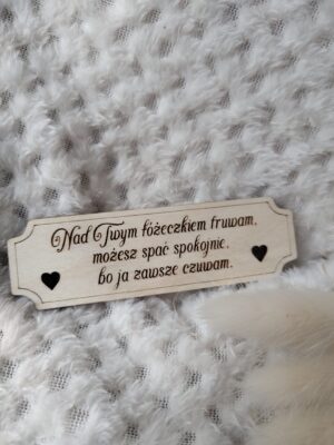 Tabliczka do makramy ze sklejki 10cm x 3cm  N741