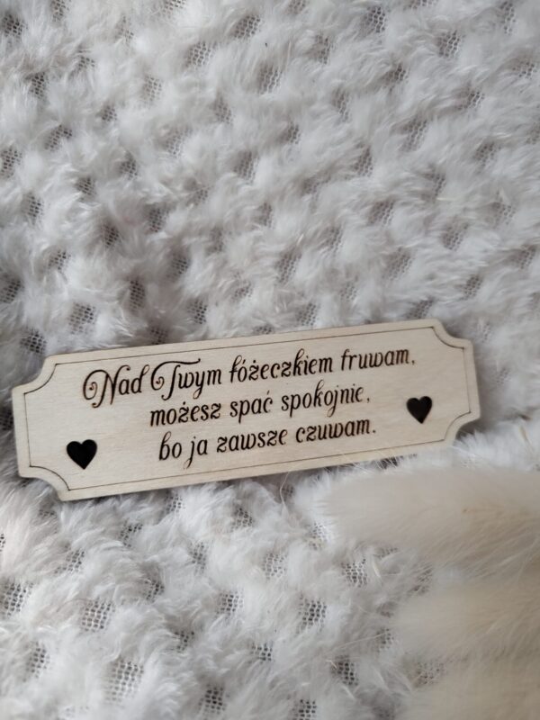 Tabliczka do makramy ze sklejki 10cm x 3cm  N741