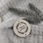 Drewniana zawieszka do makramy na Święta 5,5cm KCH7