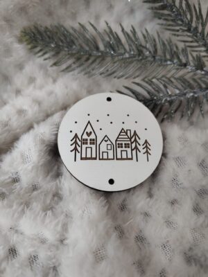 Zawieszka do makramy z HDF na Święta 5,5cm KD6