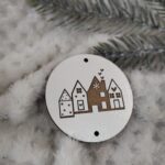 Zawieszka do makramy z HDF na Święta 5,5cm KD8
