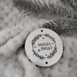 Zawieszka do makramy z HDF na Święta 5,5cm KCH8