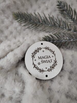 Zawieszka do makramy z HDF na Święta 5,5cm KCH8