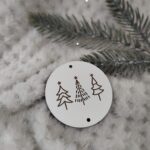 Zawieszka do makramy z HDF na Święta 5,5cm KCH12