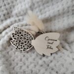 Skrzydła do makramy drewniane 12cm x 6cm  N754