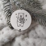 Zawieszka baza do makramy z HDF na Święta 5cm KBN13