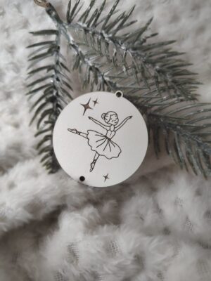 Zawieszka baza do makramy z HDF na Święta 5cm KBN17