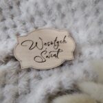 Tabliczka do makramy ze sklejki 6,5cm x 4,5cm  N758