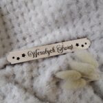 Tabliczka do makramy ze sklejki 13cm x 1,8cm  N760