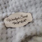 Tabliczka do makramy ze sklejki 7,5cm x 4cm  N764