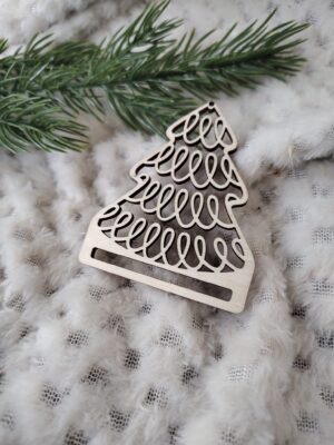 Zakładka do makramy choinka 6cm x 7cm  N777