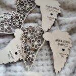 Skrzydła do makramy drewniane 13cm x 10cm  N782