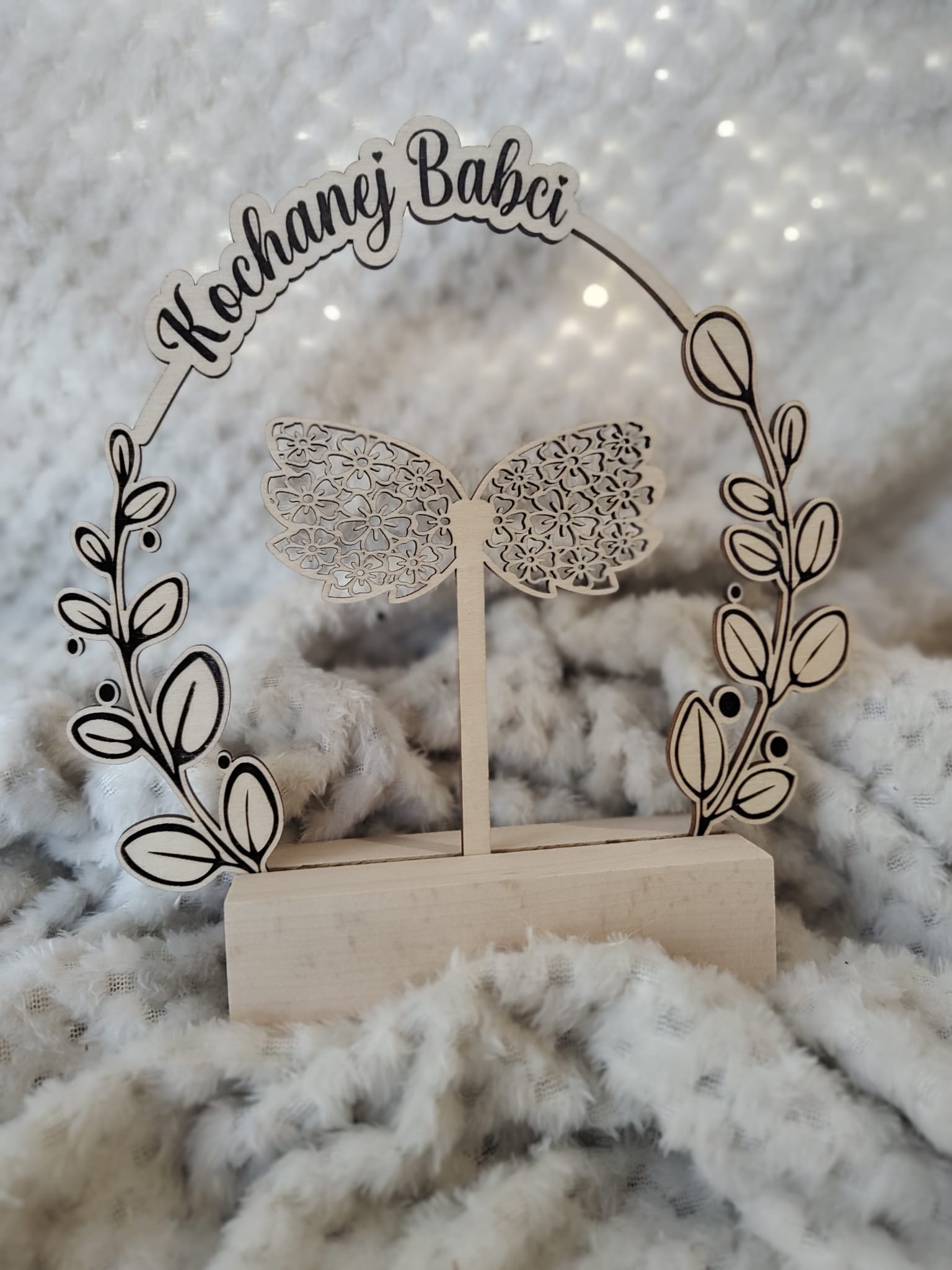 Baza stojak do aniołka z makramy 20cm x 20cm  N786 - obrazek 2