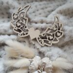 Skrzydła do makramy drewniane 11cm x 7cm  N789