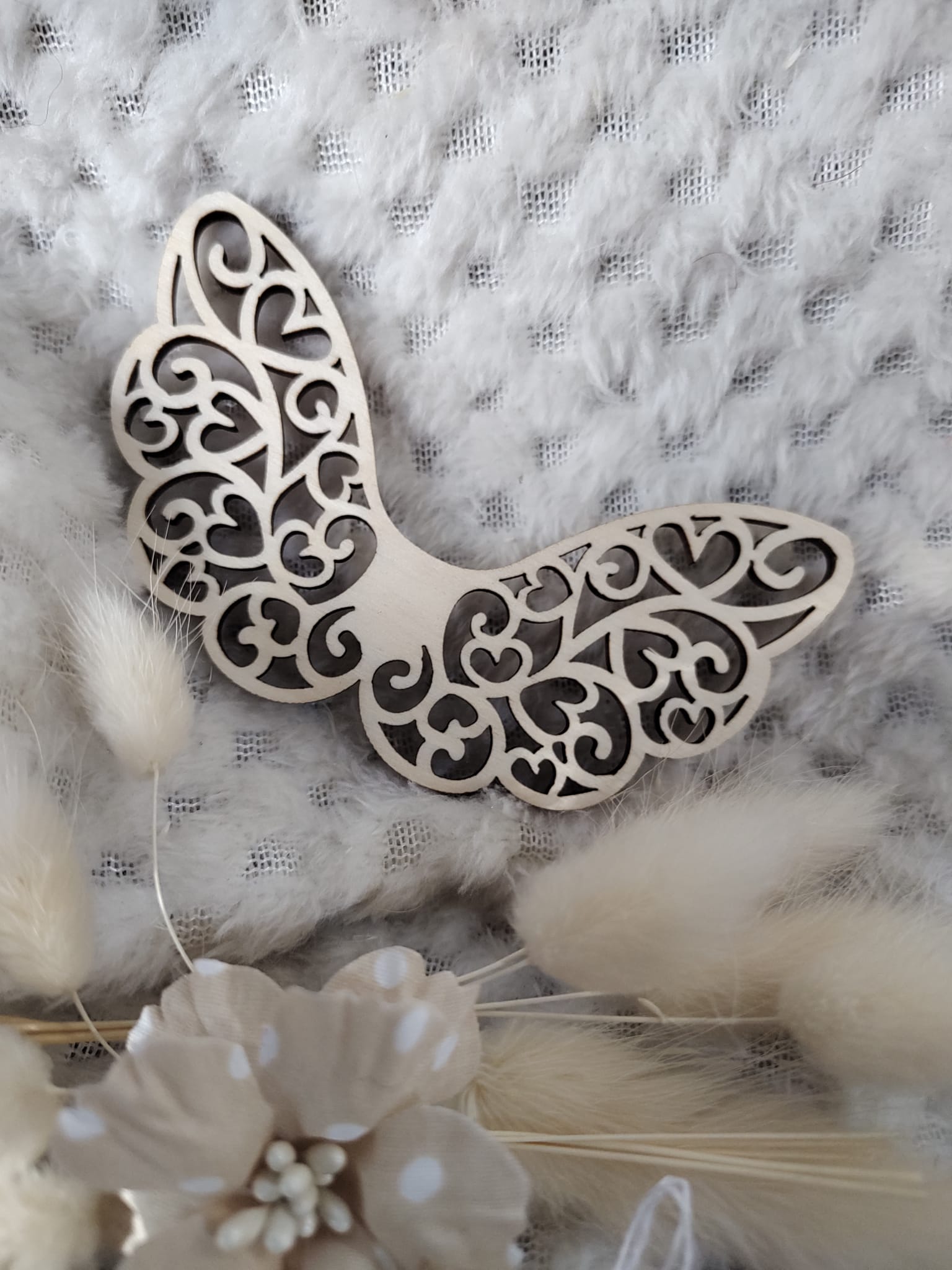 Skrzydła do makramy drewniane 10cm x 5cm  N800