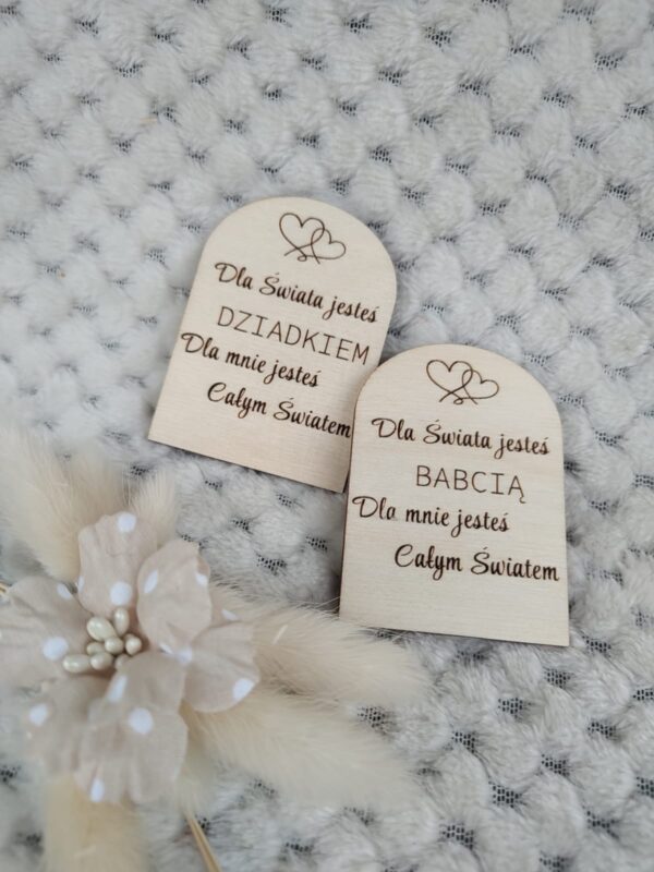 Tabliczka ozdoba ze sklejki do makramy 6,5cm x 5cm N804