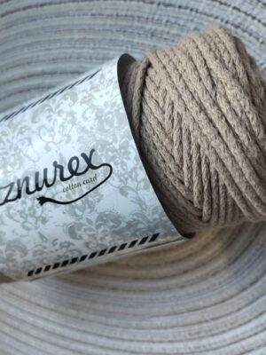 Sznurek do makramy 3mm pleciony cappuccino Sznurex