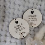 Tabliczka ozdoba ze sklejki do makramy 5cm N805