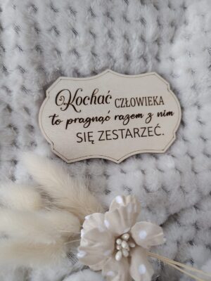 Tabliczka ozdoba ze sklejki do makramy 9,5cm x 6,5cm N806