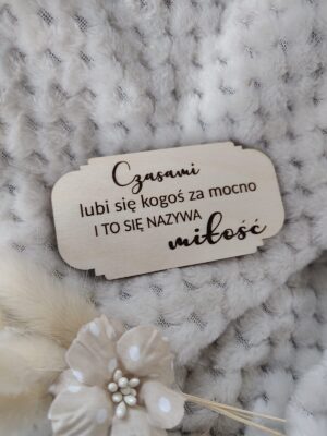 Tabliczka ozdoba ze sklejki do makramy 9cm x 5cm N807