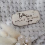 Tabliczka ozdoba ze sklejki do makramy 8cm x 4cm N808