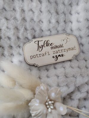 Tabliczka ozdoba ze sklejki do makramy 8cm x 4cm N808