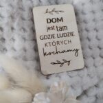 Tabliczka ozdoba ze sklejki do makramy 8cm x 5cm N809