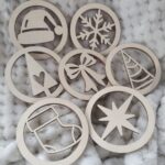 Zawieszka ozdoba ze sklejki do makramy 6,5cm N812