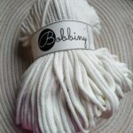 Bobbiny sznurek do makramy Złamana Biel 5mm pleciony 100m