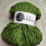 Bobbiny sznurek do makramy Lśniąca Zieleń Mchu 3mm pleciony 100m