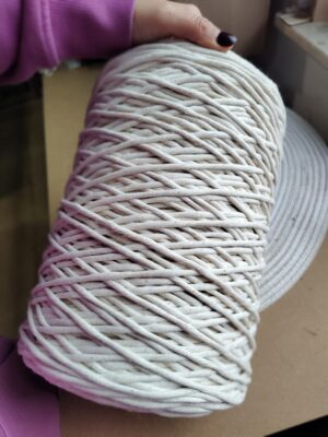 Sznurek do makramy naturalny 5mm skręcany Sznurex 500m